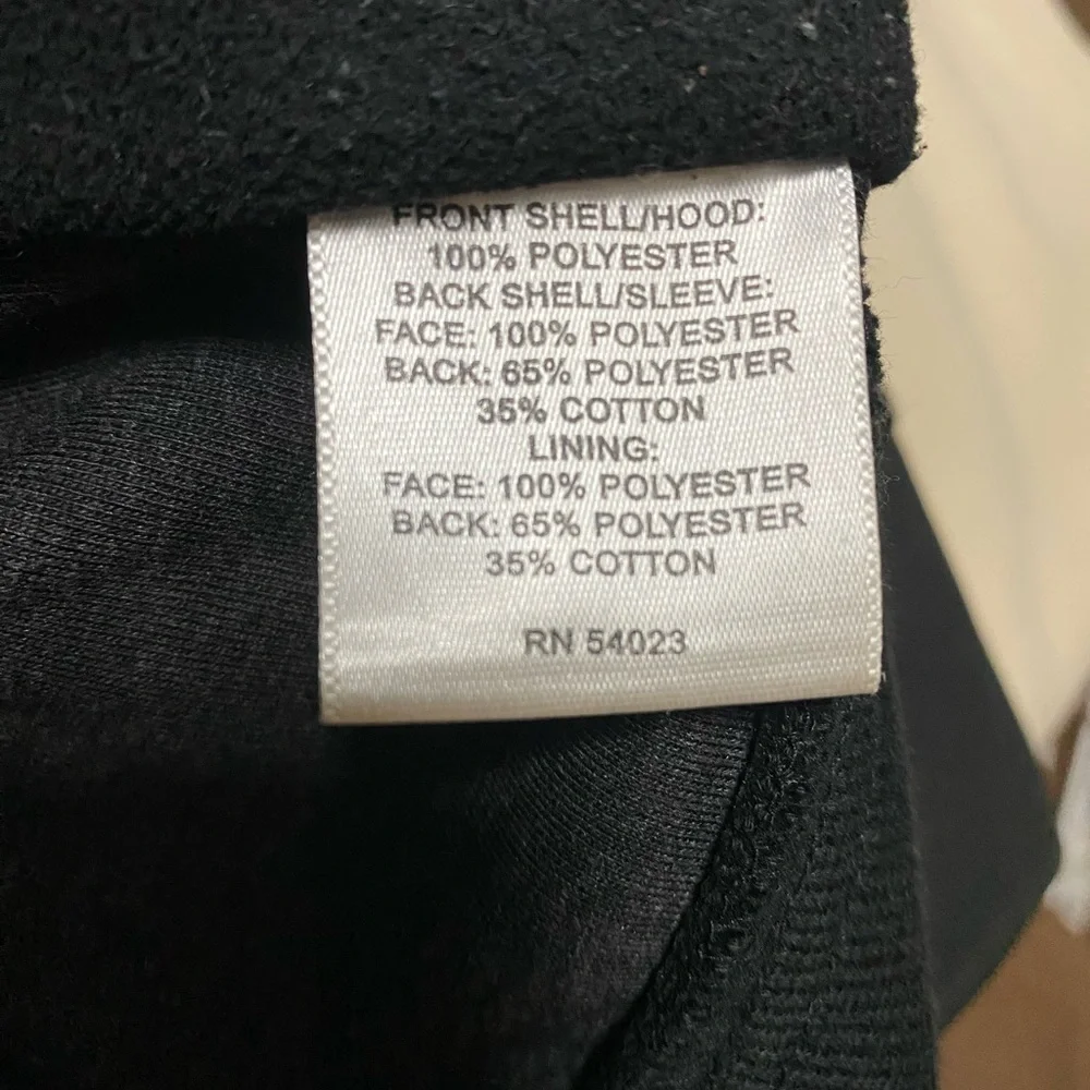 Banana Republic Black Mens Performance Coat Jacket with Hidden Hood, Size Medium
